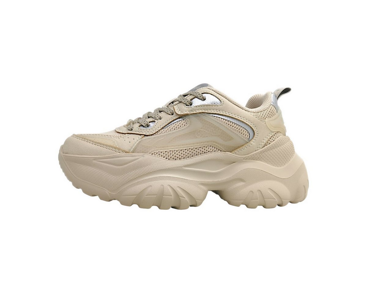 Buffalo sportlicher Schnürer Schnürschuh (beige)