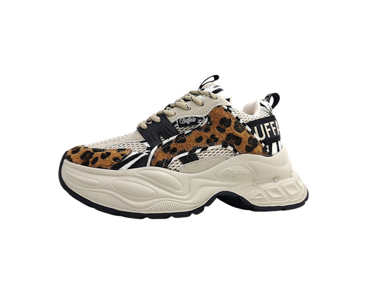 Buffalo sportlicher Schnürer Schnürschuh (beige)