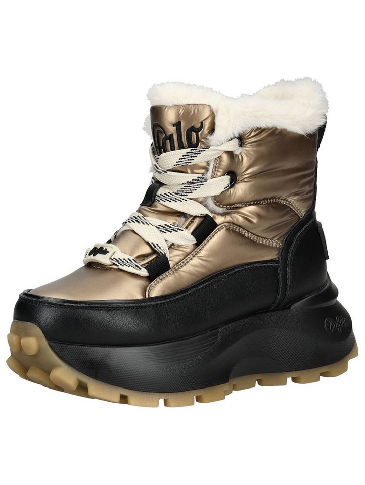 Buffalo Stiefelette Lederimitat/Textil Schnürstiefelette