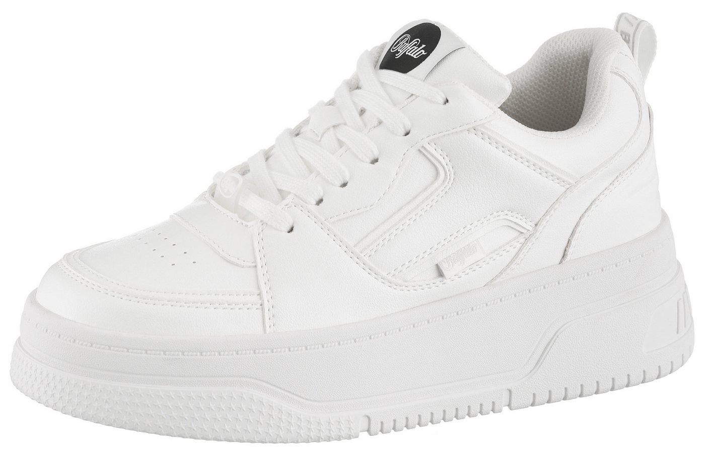 Buffalo Yade One Plateausneaker Halbschuh, Schnürschuh, Freizeitsneaker mit Memory Foam Innensohle