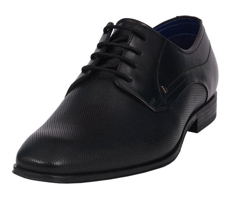 Bugatti Schnürschuh mit eleganter, feiner Prägung, Freizeitschuh, Halbschuh, Schnürschuh