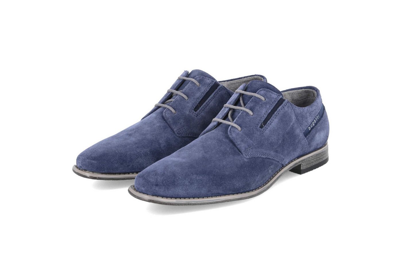 Bugatti 311960111400-4100 Herren Rauleder blau Schnürschuh
