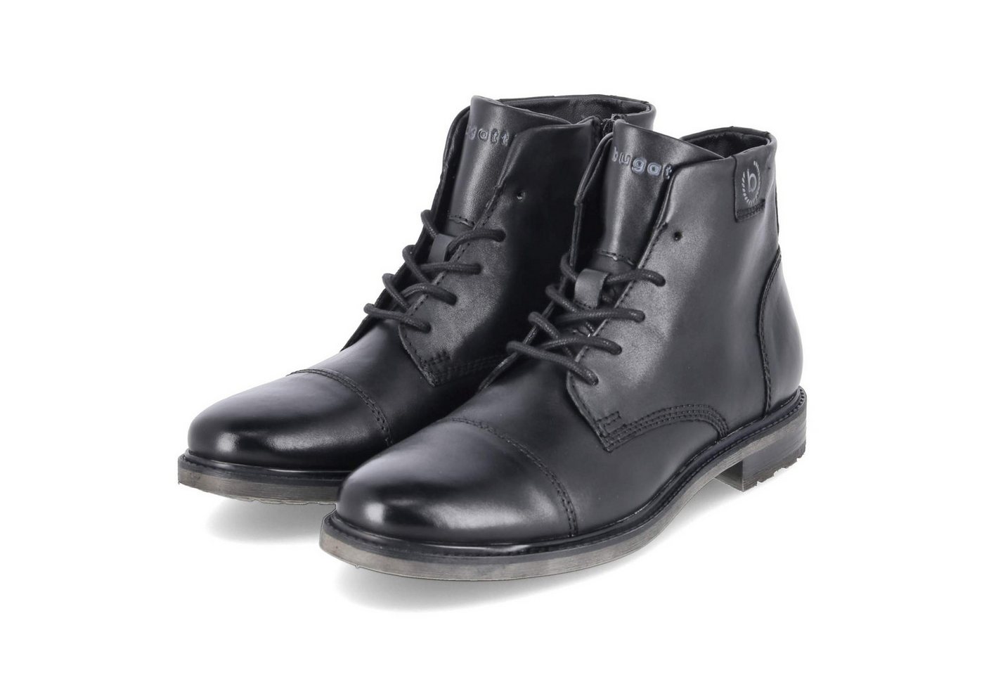 Bugatti 3149573H1000-1000 SP Herren Glattleder schwarz Schnürstiefel