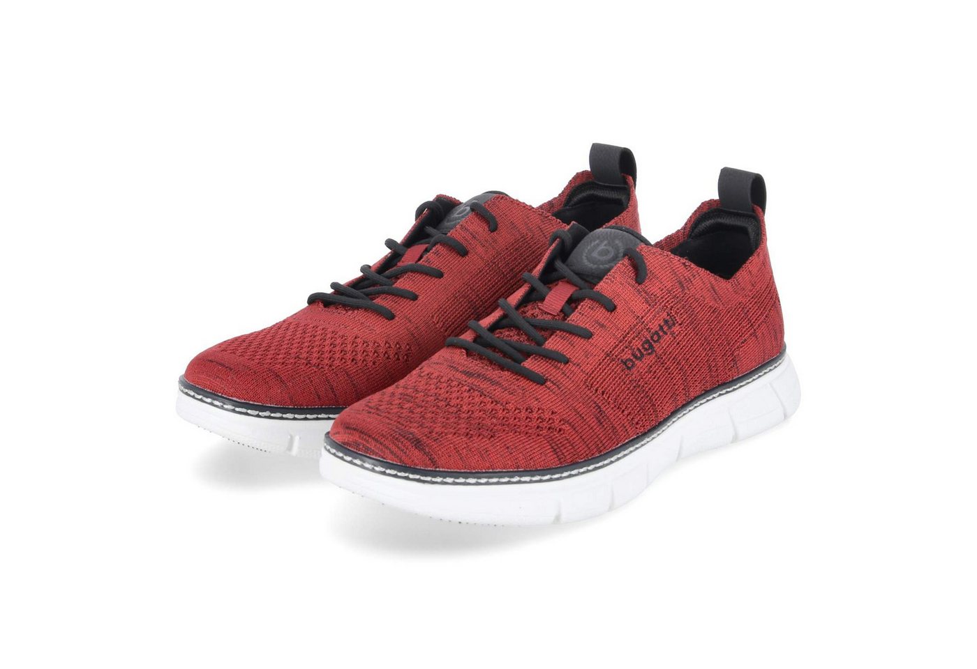 Bugatti 321ASR016900-3000 Herren Textil rot Schnürschuh