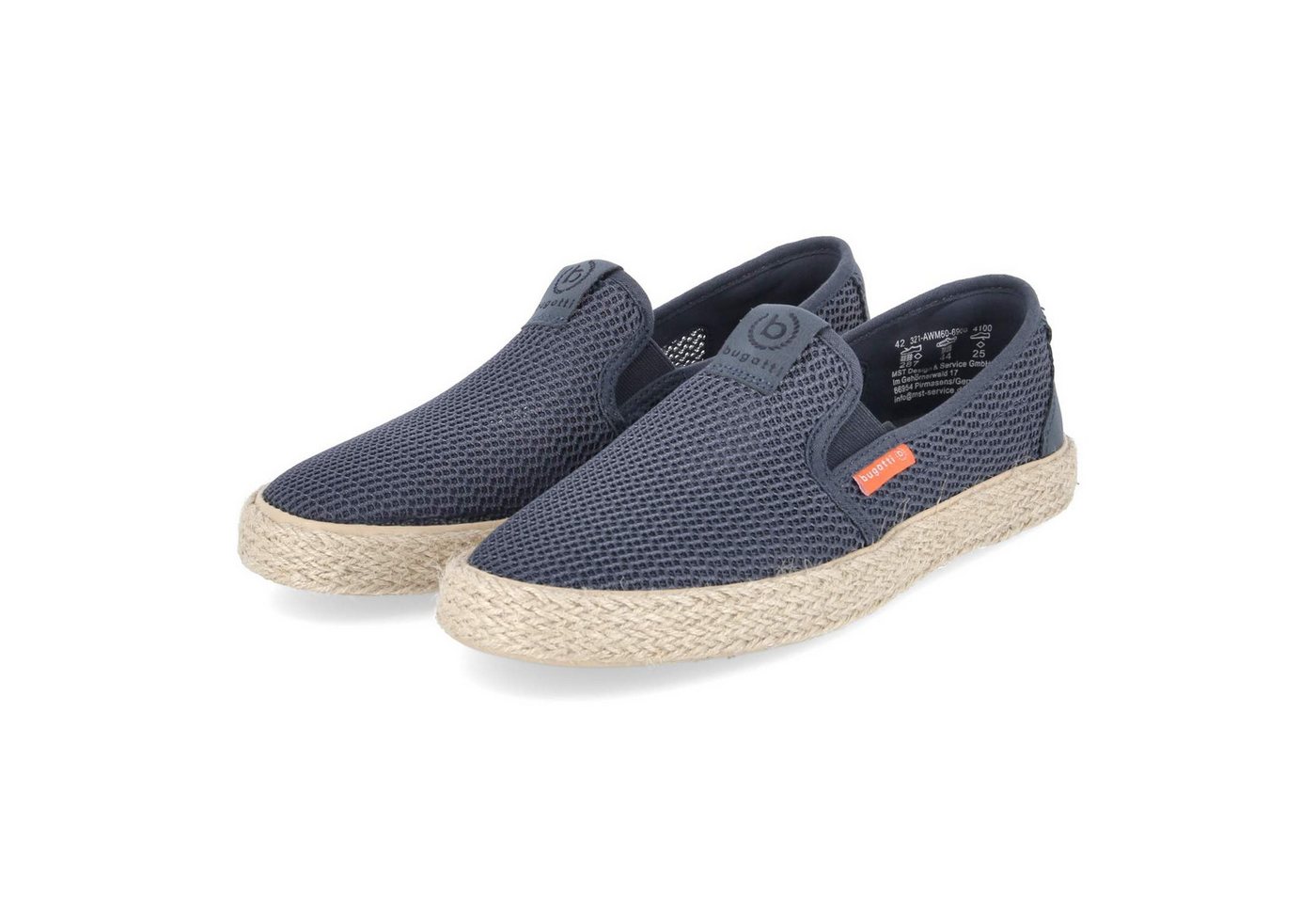Bugatti 321AWM606900-4100 Herren Textil & Synthetik blau Slipper