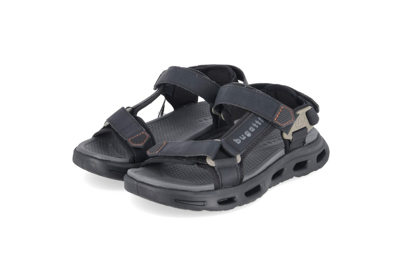 Bugatti 321AX0805000-1000 Herren Synthetik black Sandalette