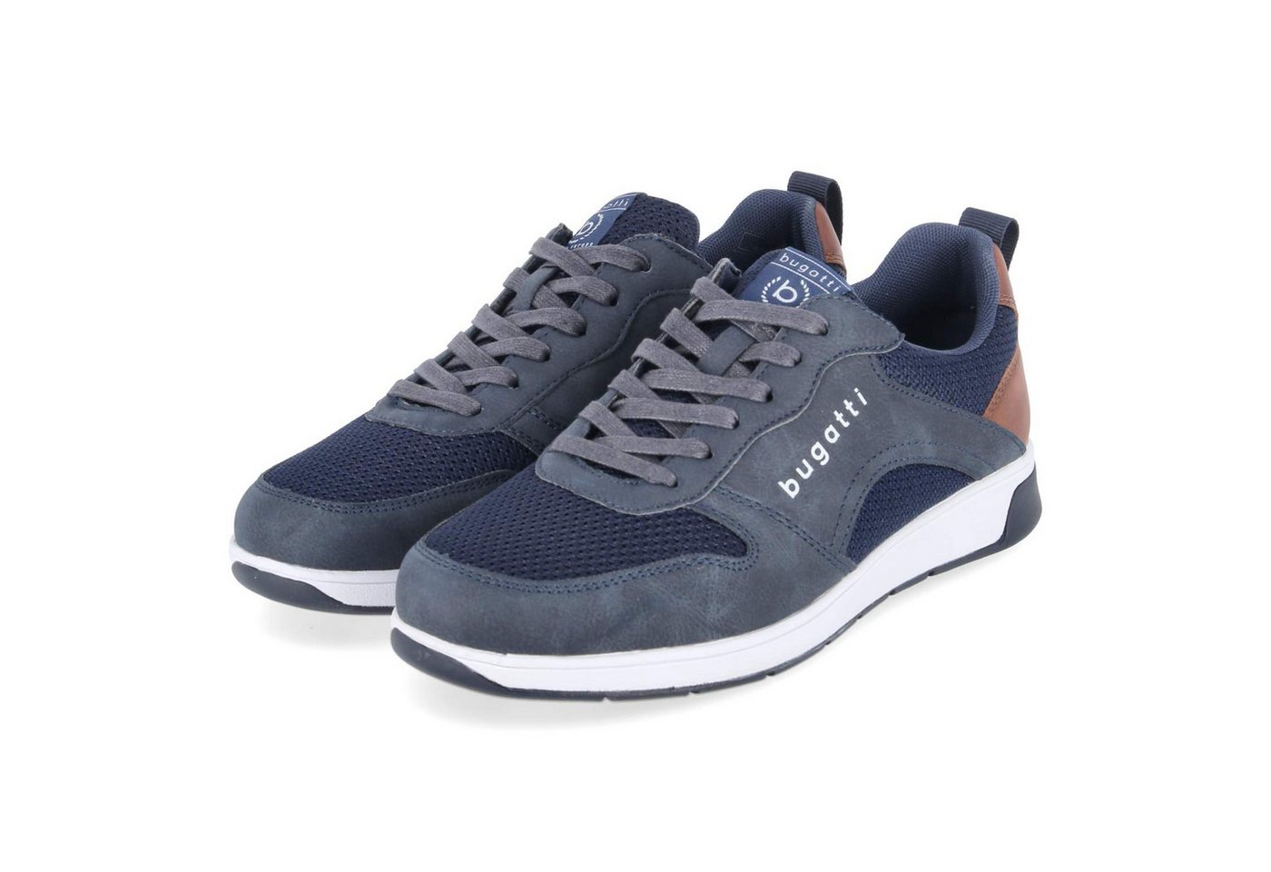 Bugatti 323307045000-4100 SP Herren Textil & Synthetik blau Schnürschuh