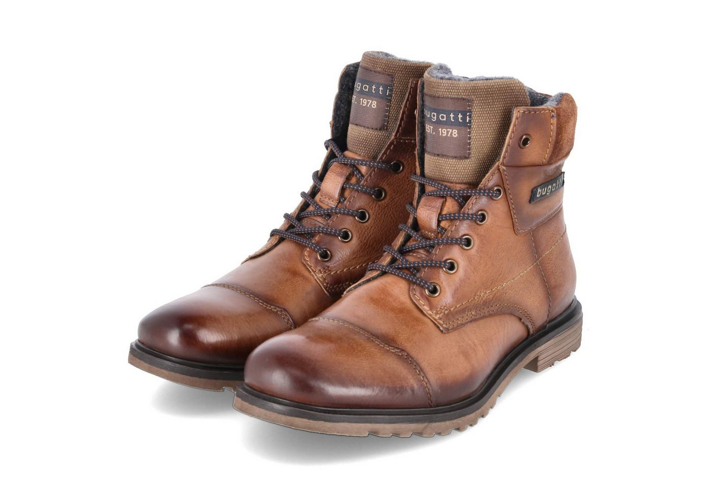 Bugatti 325A0U3F3500-6300 SP Herren Glattleder braun Schnürstiefel