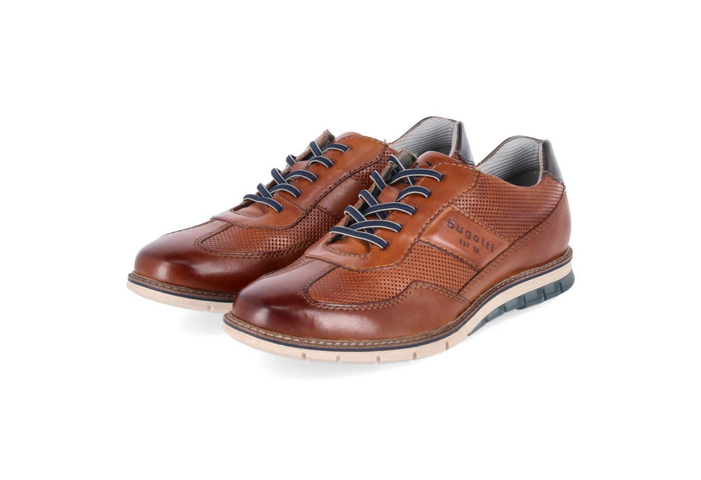 Bugatti 3329711C4100-6300 Herren Glattleder braun Schnürschuh