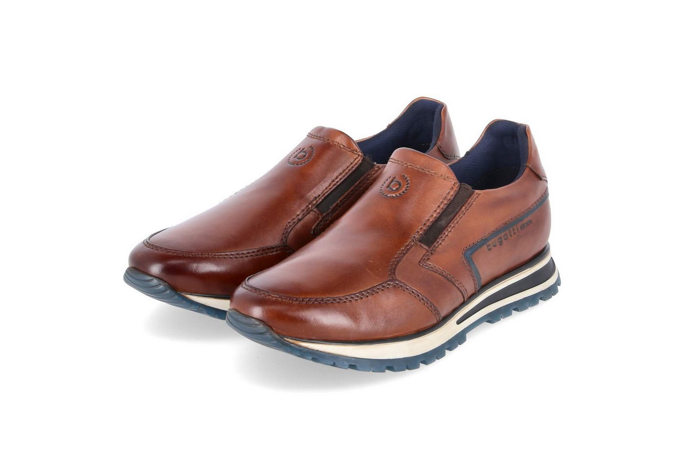 Bugatti 332AG8604100-6300 Herren Glattleder braun Slipper