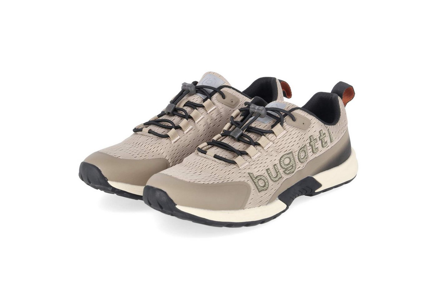 Bugatti 341AWU015900-5200 Herren Textil & Synthetik beige Schnürschuh