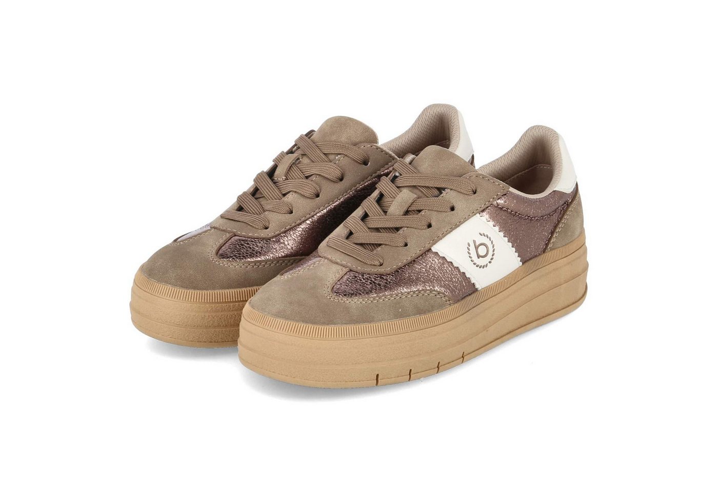 Bugatti 435ATB015550-6490 SP Damen Synthetik bronze Schnürschuh