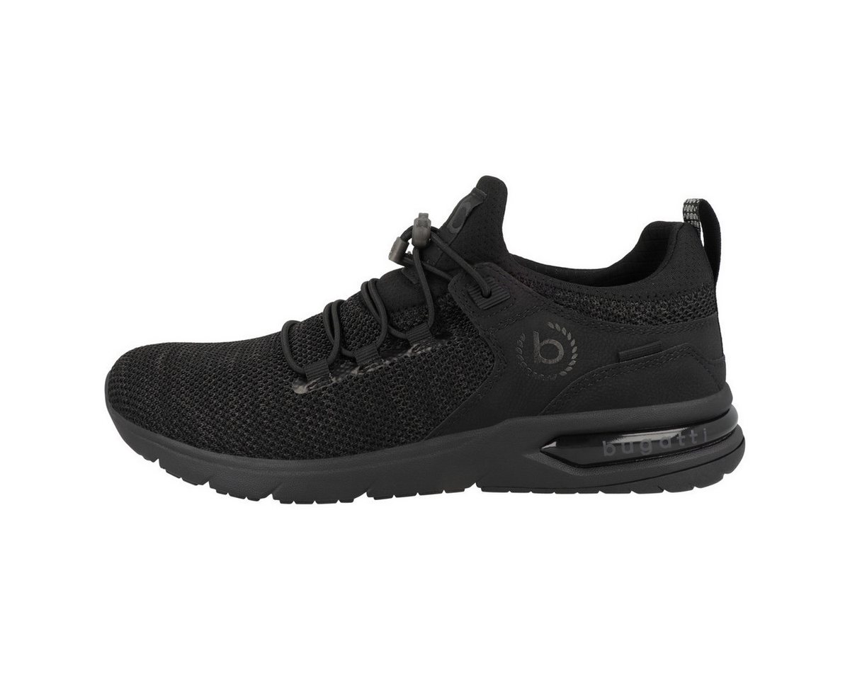 Bugatti 65860 Herren Sneaker Turnschuhe, Sportschuhe, Freizeitschuhe, Halbschuhe, Schnürschuhe (schwarz)