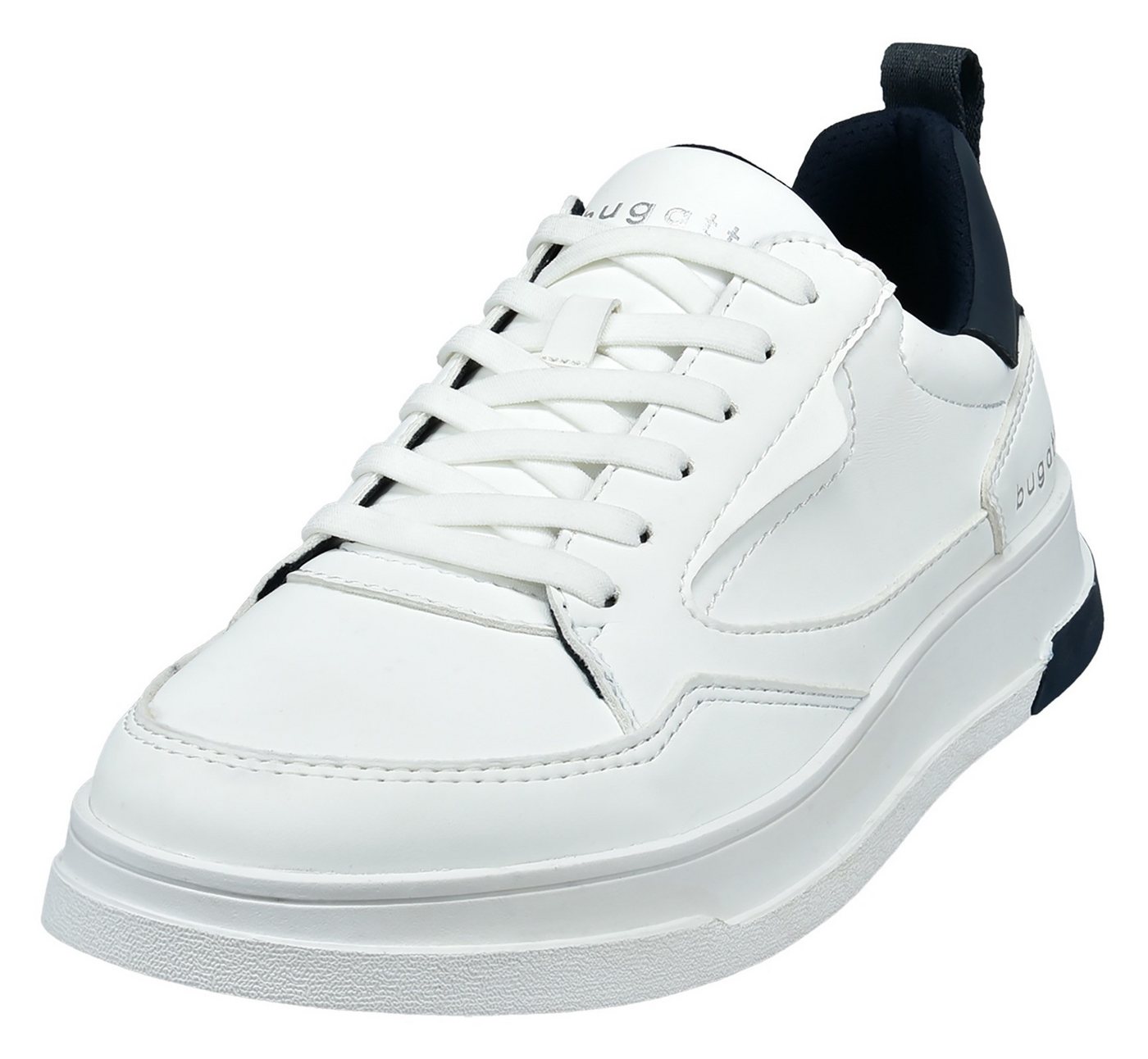 Bugatti Keilsneaker, Freizeitschuh, Halbschuh, Schnürer mit Kontrastbesatz