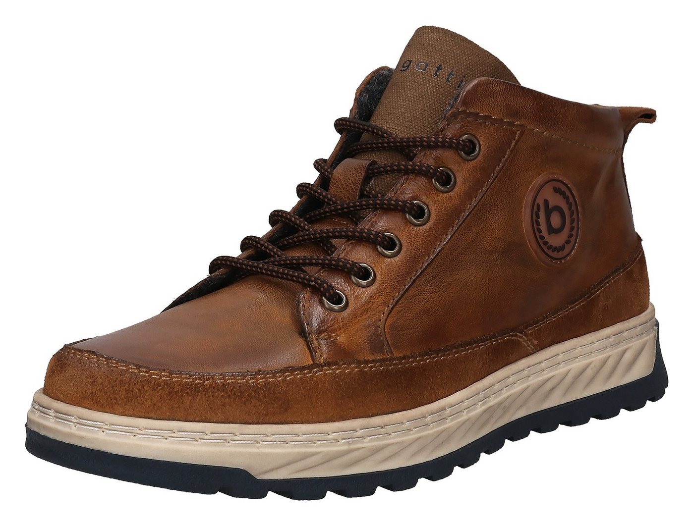 Bugatti Schnürboots High Top Sneaker, Stiefelette mit Innenreißverschluss