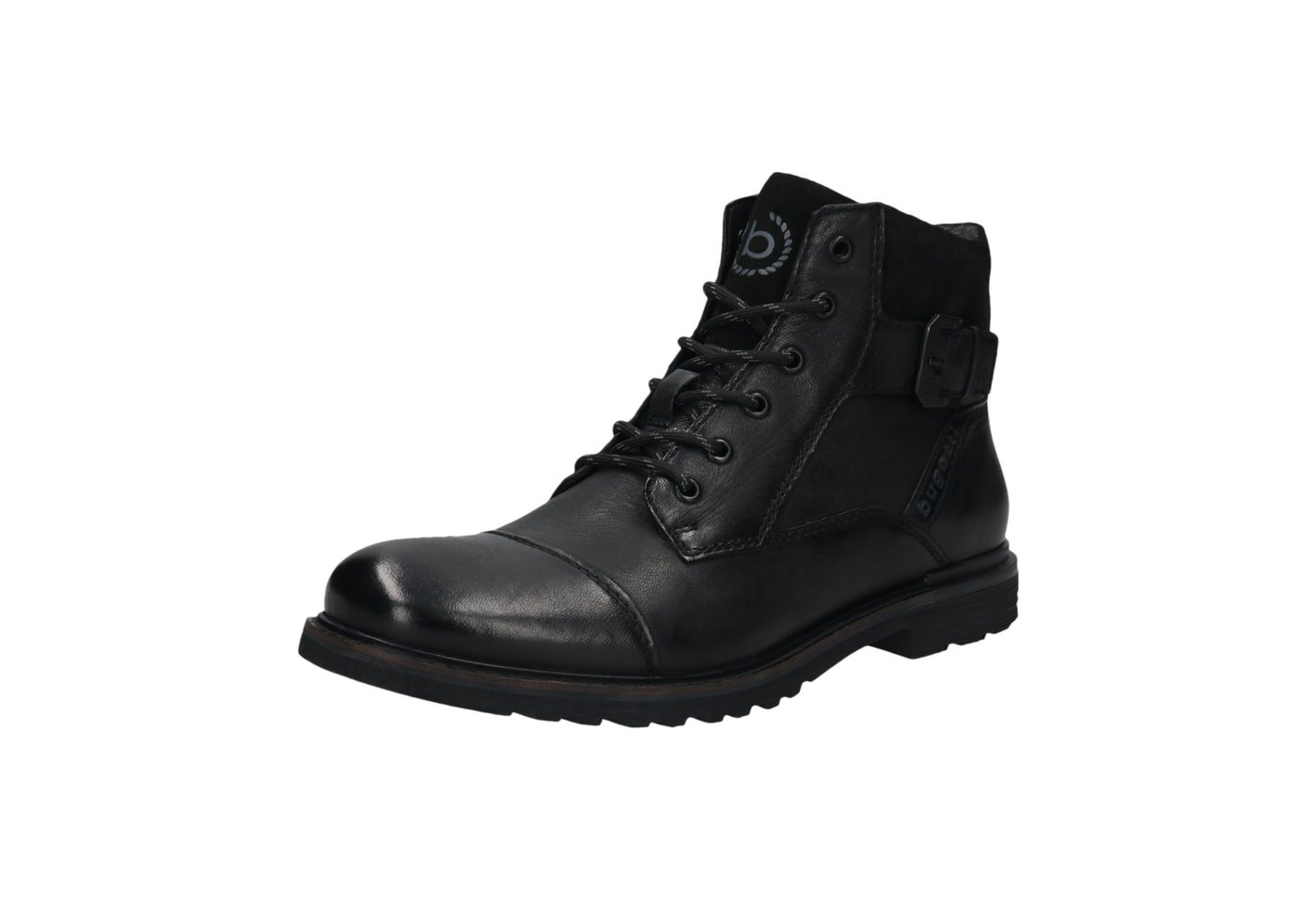 Bugatti Schnürboots Stiefel, Winterboots, Workerboots mit modischer Zierschnalle