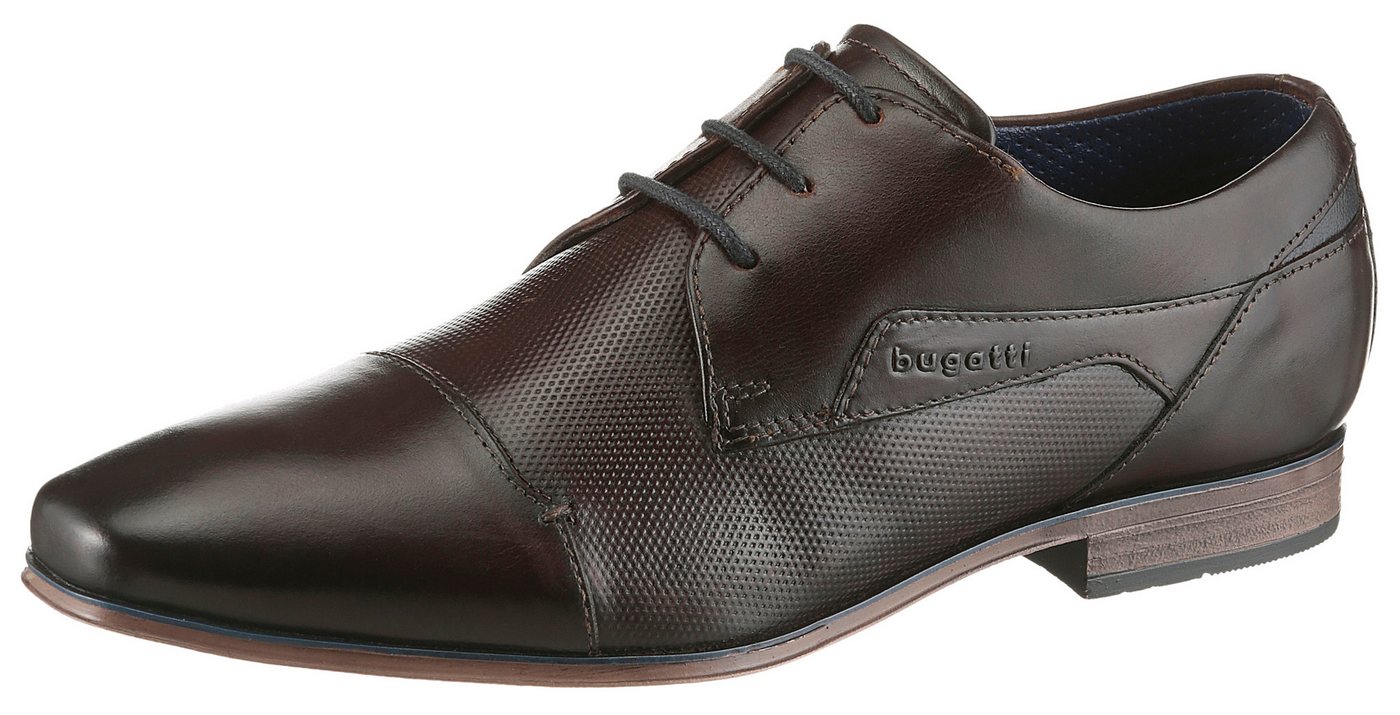 Bugatti Schnürschuh, Abendschuh, Businessschuh, Festtagsschuh mit Hand Finish
