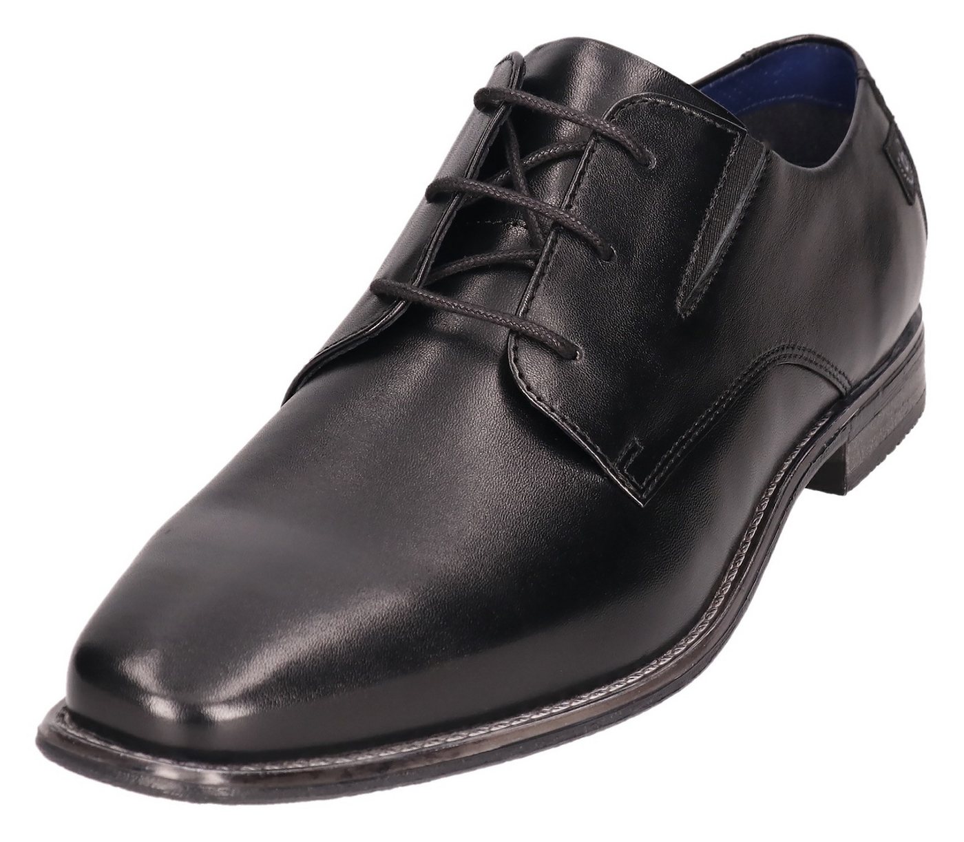 Bugatti Schnürschuh Business Schuh, Anzugschuh mit feinem Blockabsatz