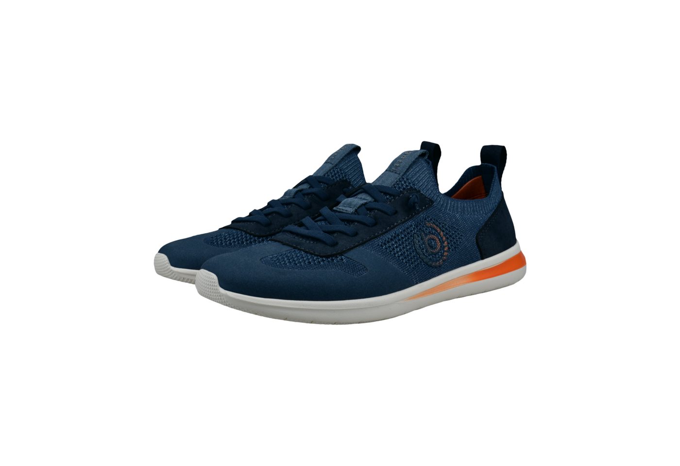 Bugatti Slip-On Sneaker Freizeitsneaker, Halbschuh, Schlupfschuh mit leichter Laufsohle (blau)