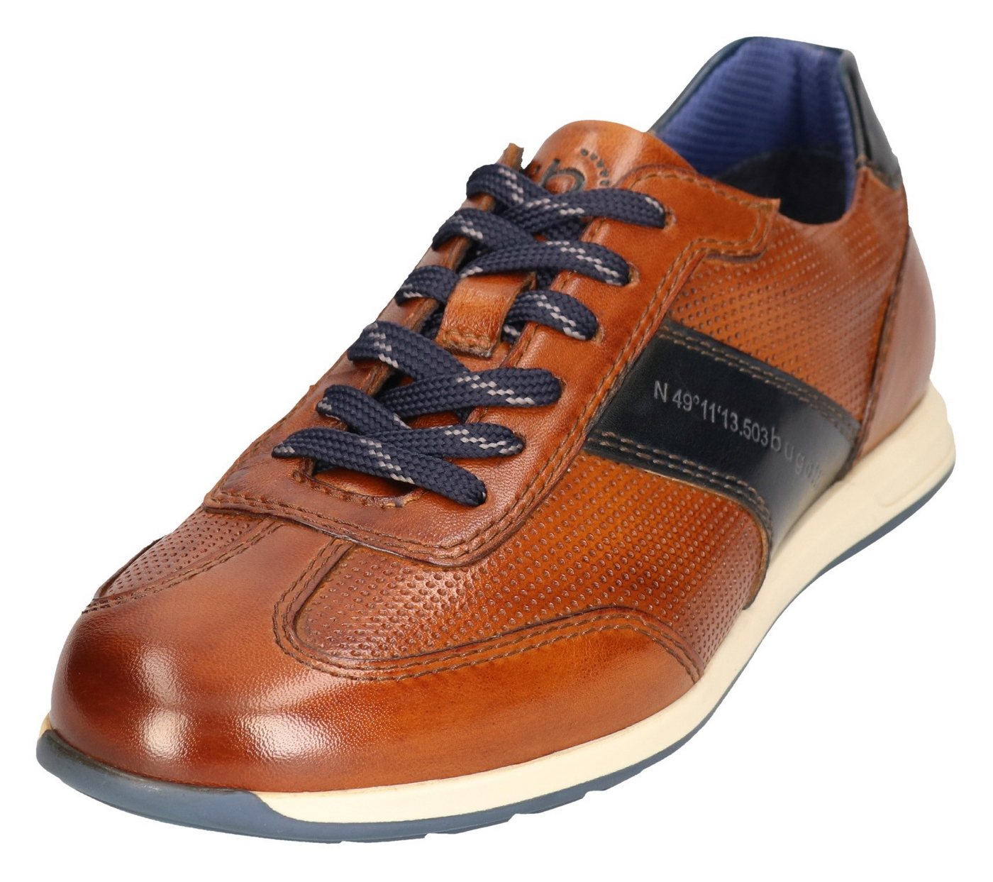 Bugatti Slip-On Sneaker, Halbschuh, Slipper, Businessschuh mit Kontrastbesatz