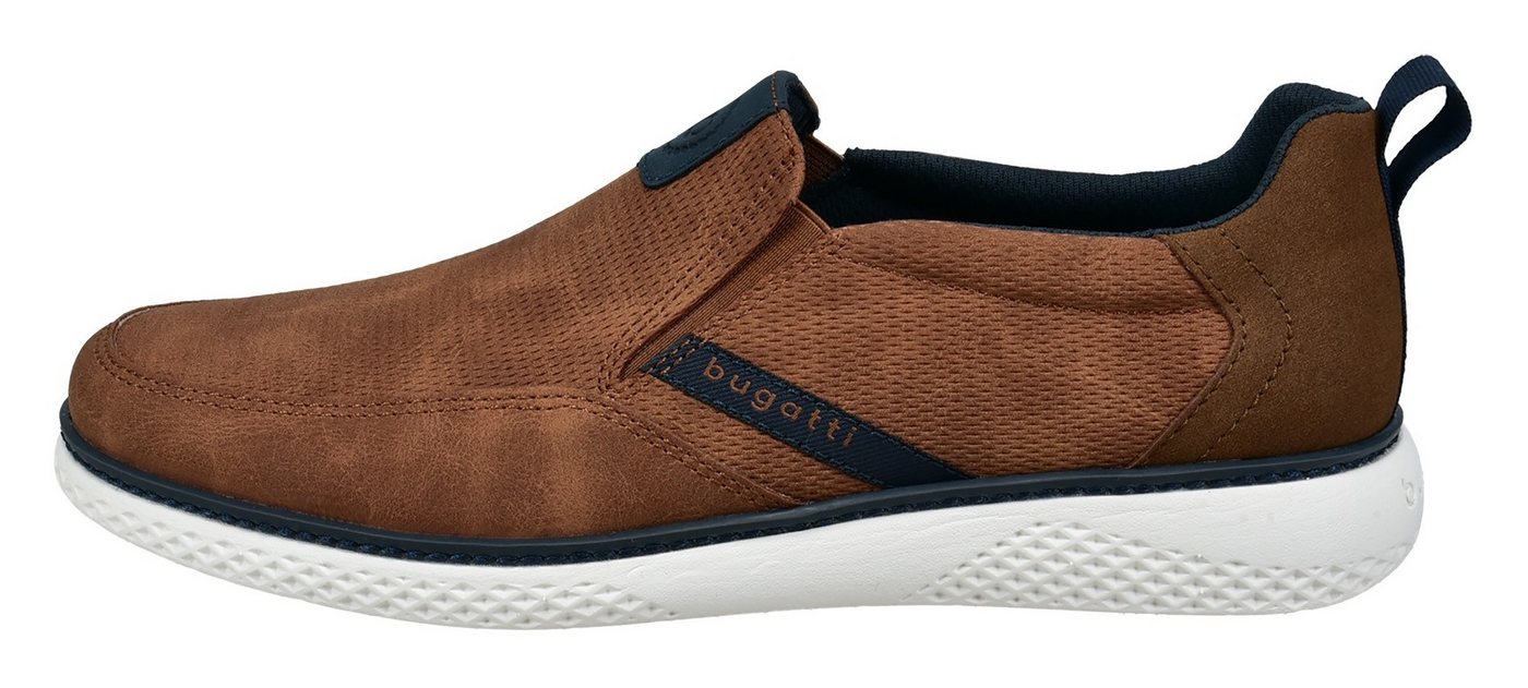 Bugatti Slip-On Sneaker Slipper, Freizeitschuh, Halbschuh mit Stretcheinsatz