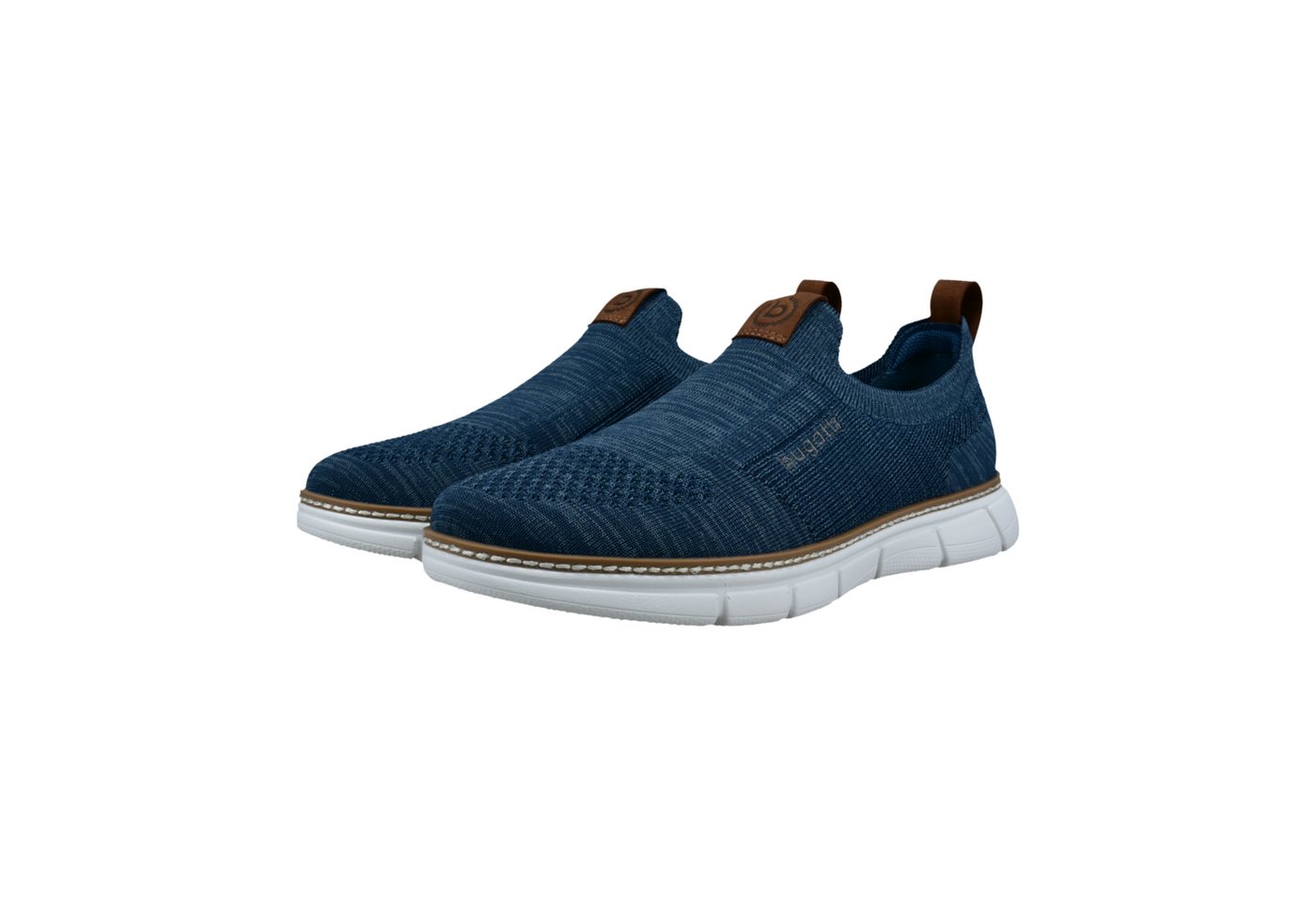 Bugatti Slip-On Sneaker Sock-Sneaker, Slipper, Freizeitschuh zum Schlupfen (blau)