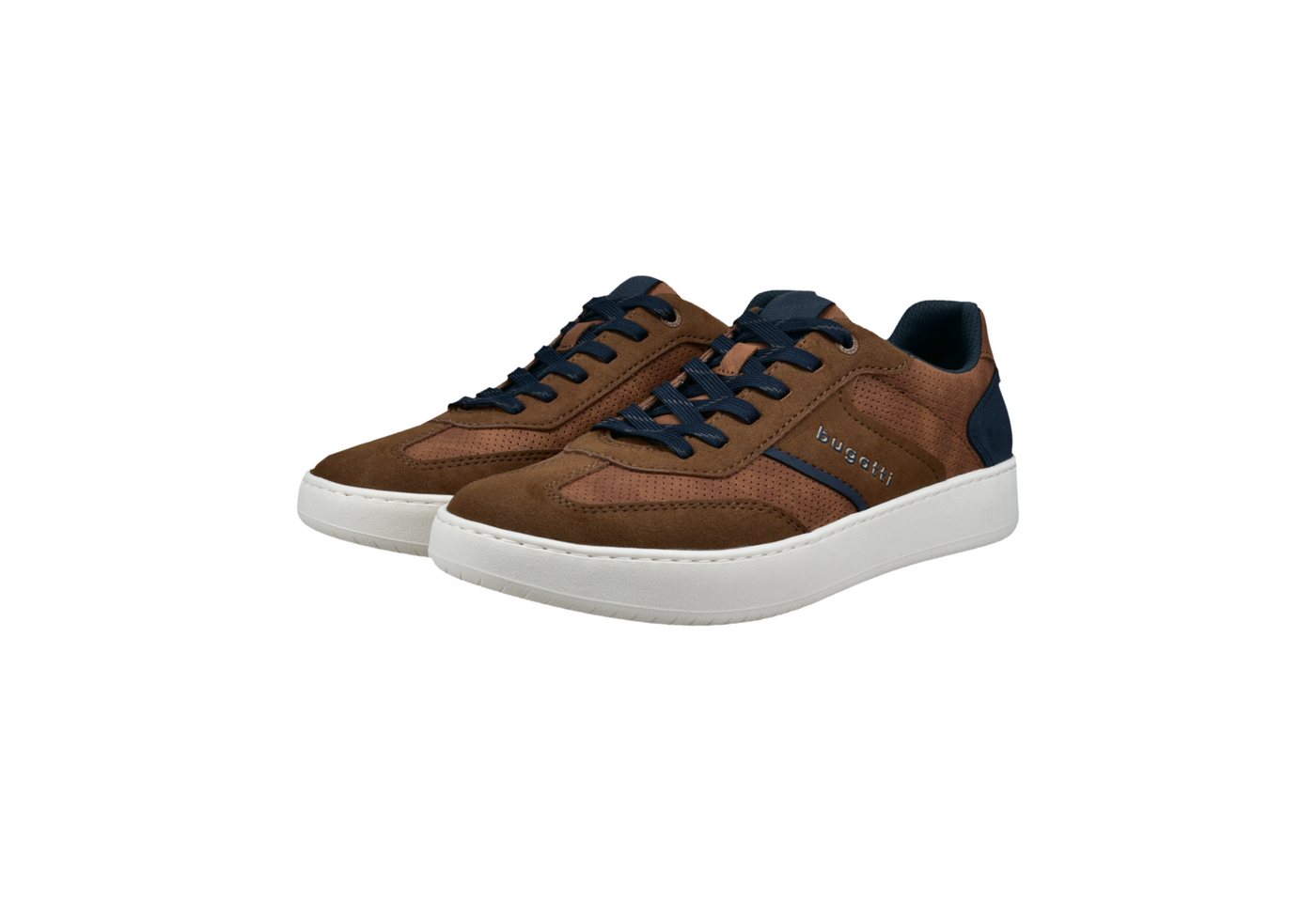 Bugatti Sneaker Freizeitschuh, Halbschuh, Schnürschuh mit Lochmuster