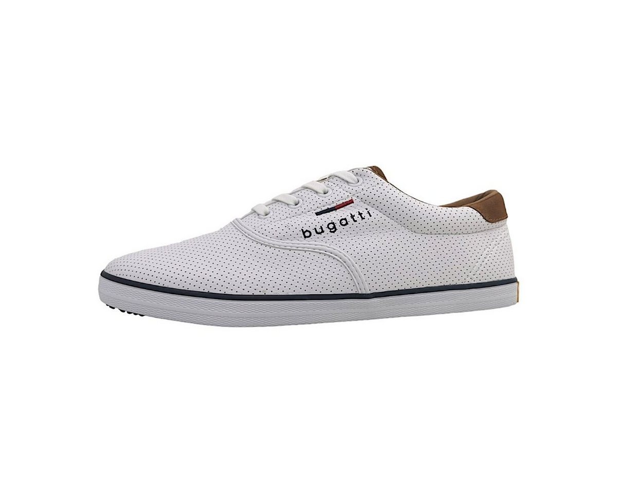 Bugatti sportlicher Schnürer Schnürschuh (weiß)