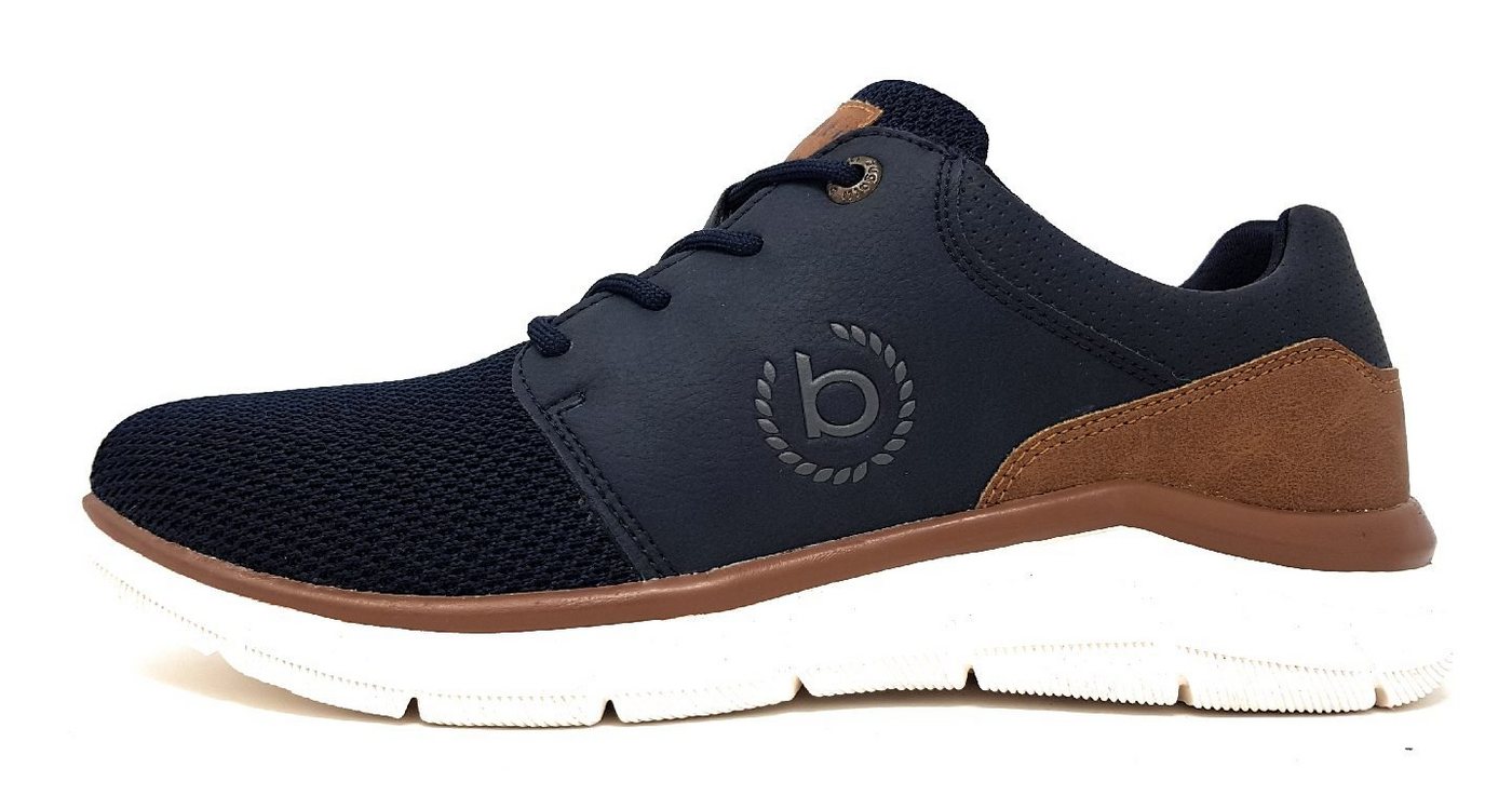Bugatti sportlicher Schnürer Slipper (blau)