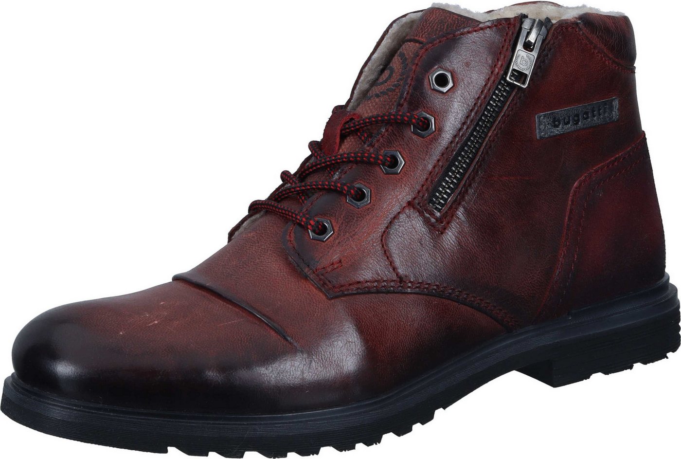 Bugatti Stiefel Stiefel aus echtem Leder (rot)