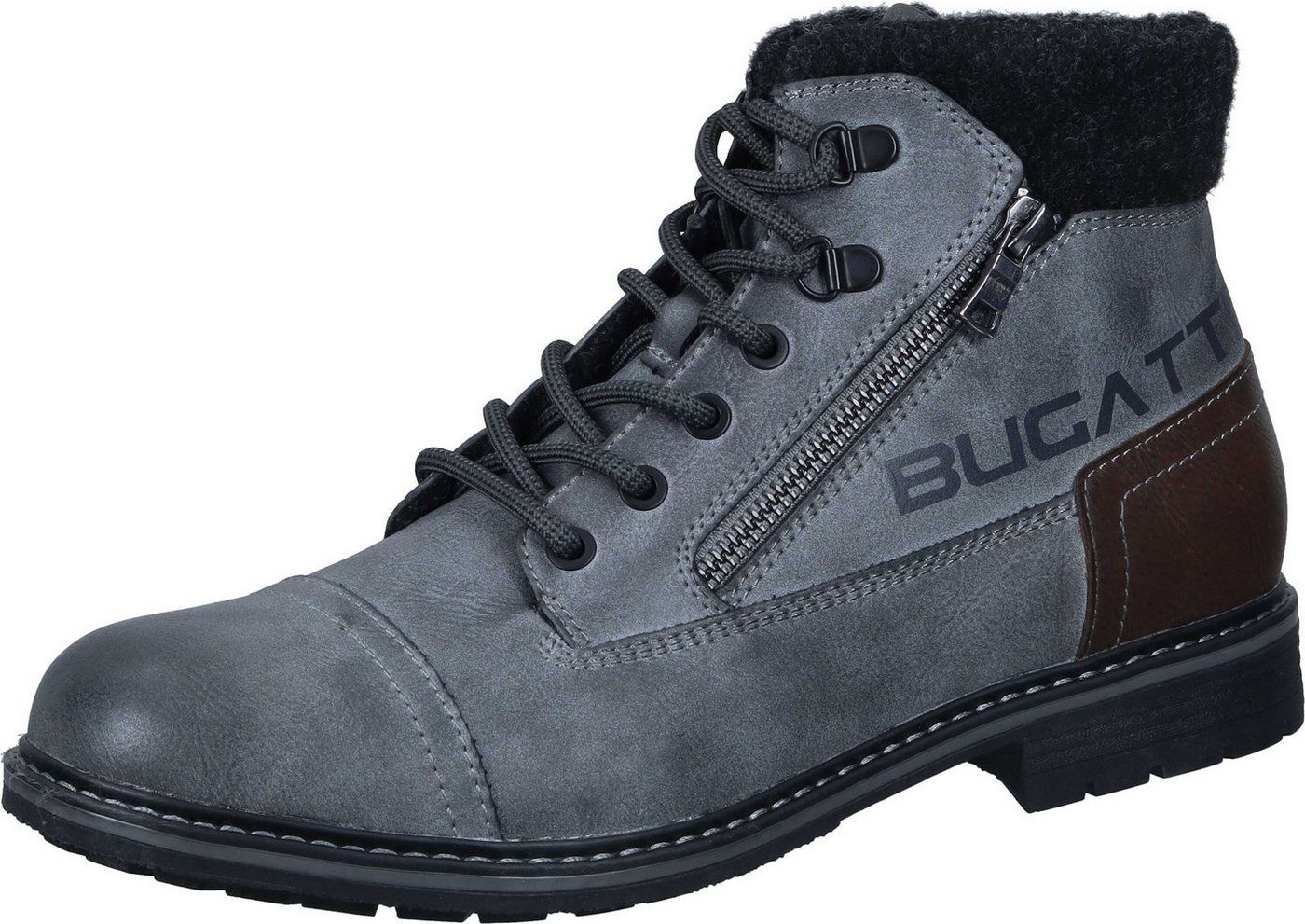 Bugatti Stiefel Stiefel aus strapazierfähigem Synthetik (grau)
