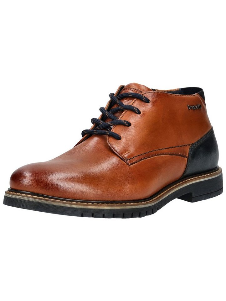 Bugatti Stiefelette Leder Schnürschuh (braun)