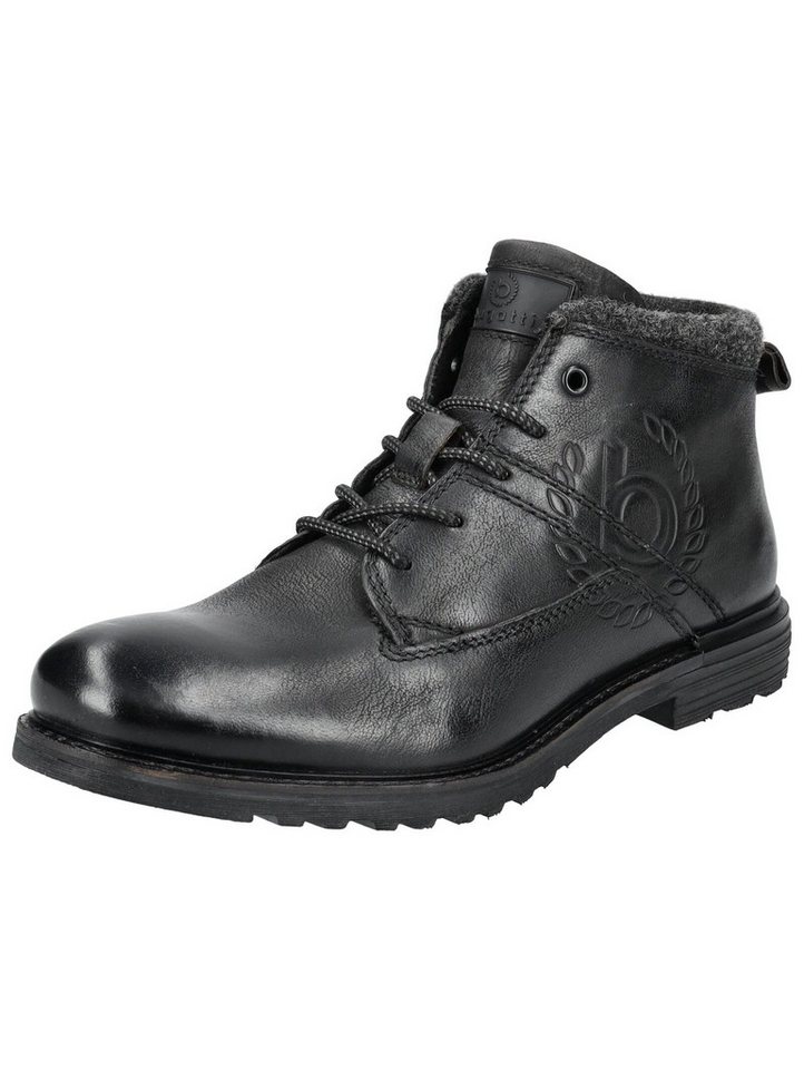 Bugatti Stiefelette Leder Schnürstiefelette (schwarz)