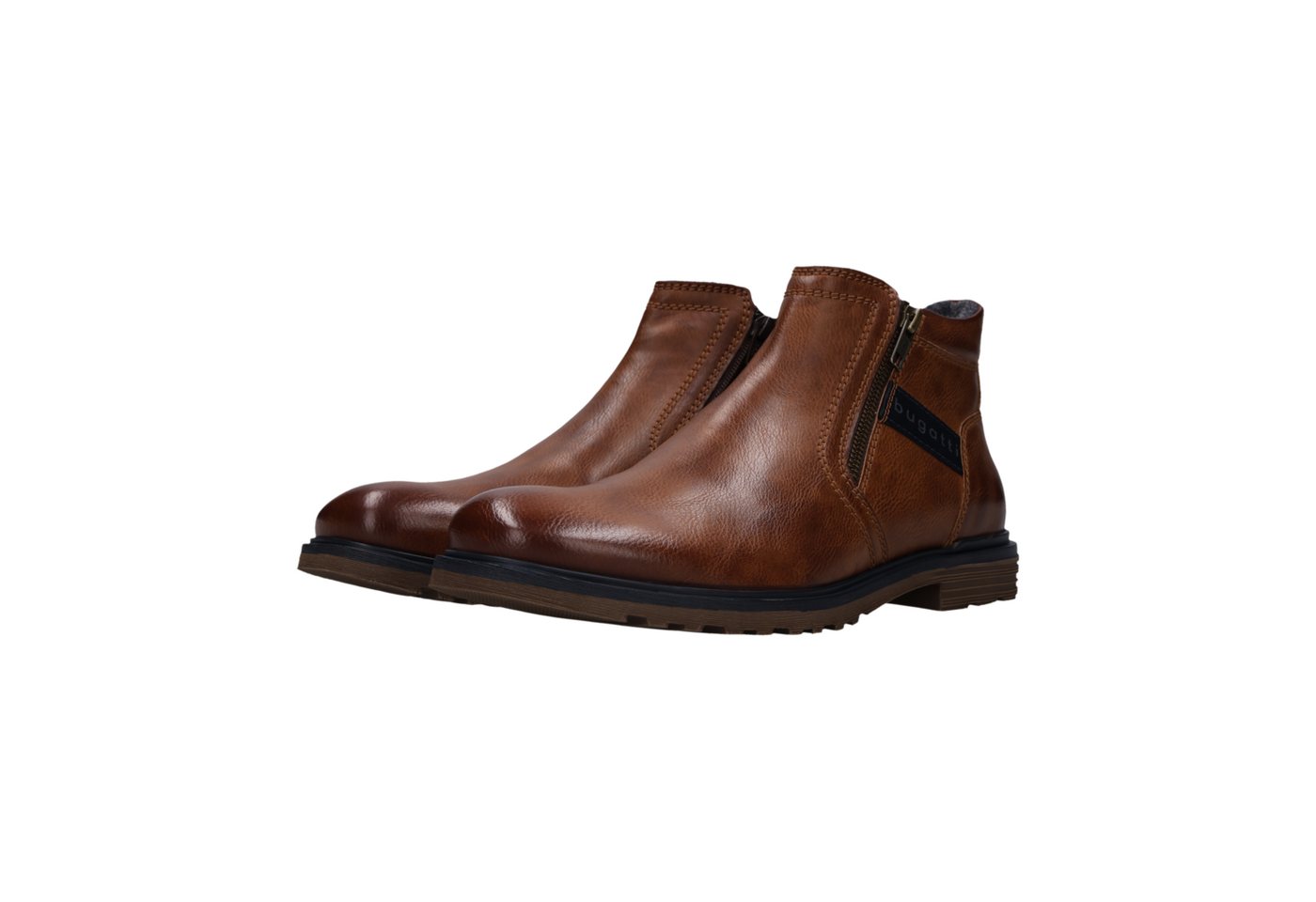 Bugatti Stiefelette Zipper Boots, Stiefelette mit Profillaufsohle - schmale Form