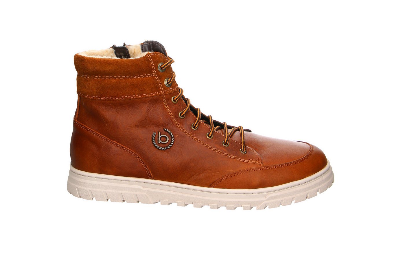 Bugatti Man Aue Leder Schnürstiefel Winter braun Winterstiefelette