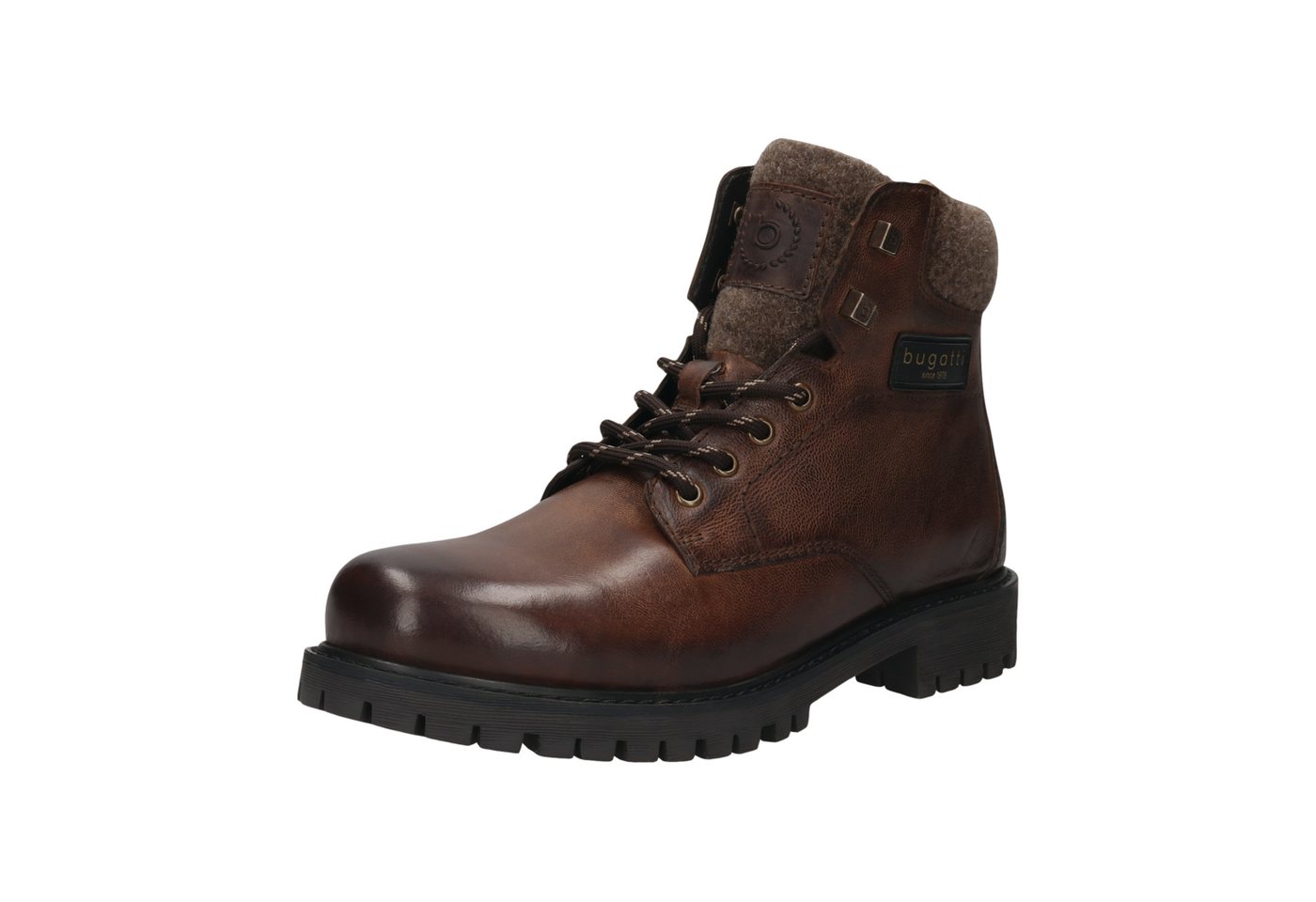 Bugatti Winterboots Schnürstiefel, Herrenboots mit Warmfutter (braun)