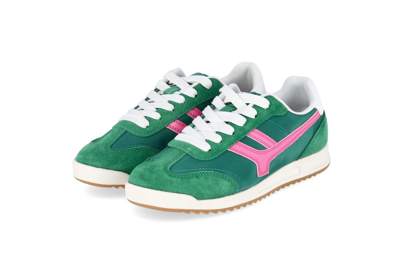 Bullboxer 6FF1310101 9500 Damen Synthetik, Leder & Textil green Sneaker