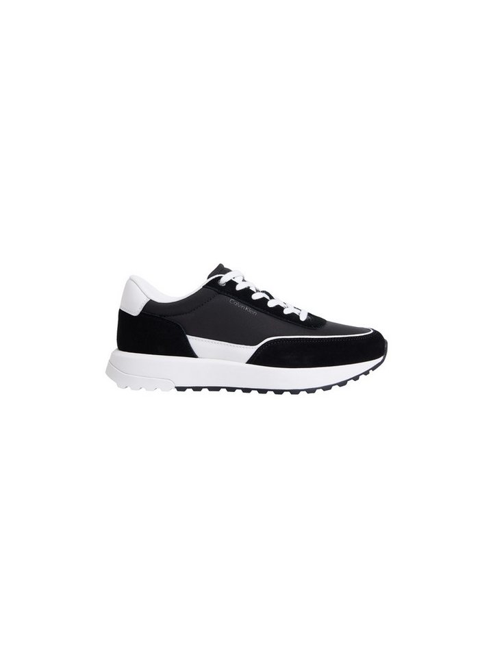 Calvin Klein CITY RUNNER LACEUP NY MIX Sneaker Chunky Sneaker, Freizeitschuh, Schnürer mit CK-Logo (schwarz/weiß)