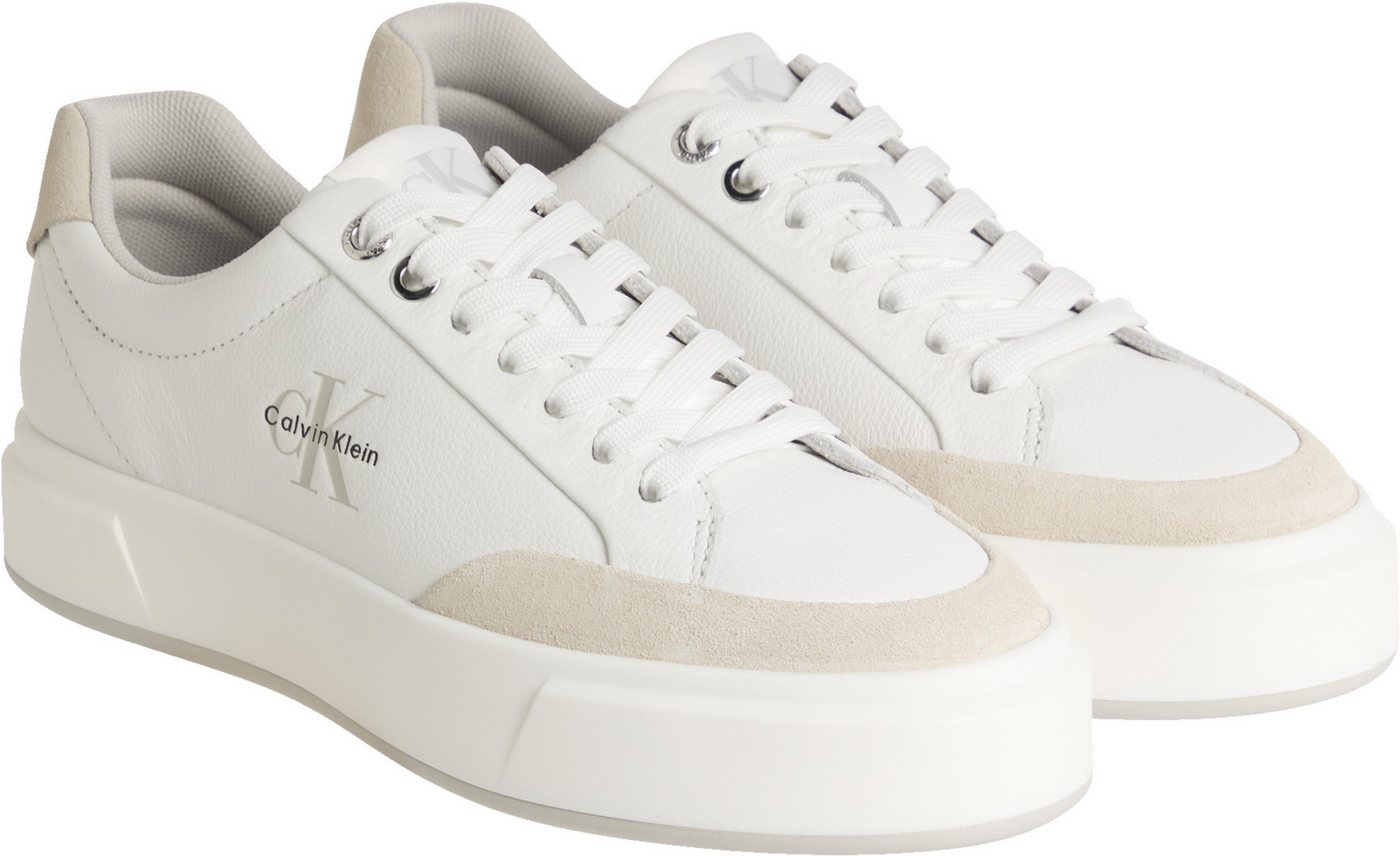 Calvin Klein Jeans BASKET CUPSOLE LACEUP LTH MIX Sneaker Basket-Sneaker, Halbschuh, Schnürschuh mit Plateausohle