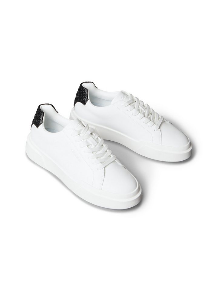 Calvin Klein Jeans CHUNKY CUPS LACE LTH BT AOP WN Sneaker Schnürschuh, Halbschuh, Freizeitsneaker mit Kontrastbesatz