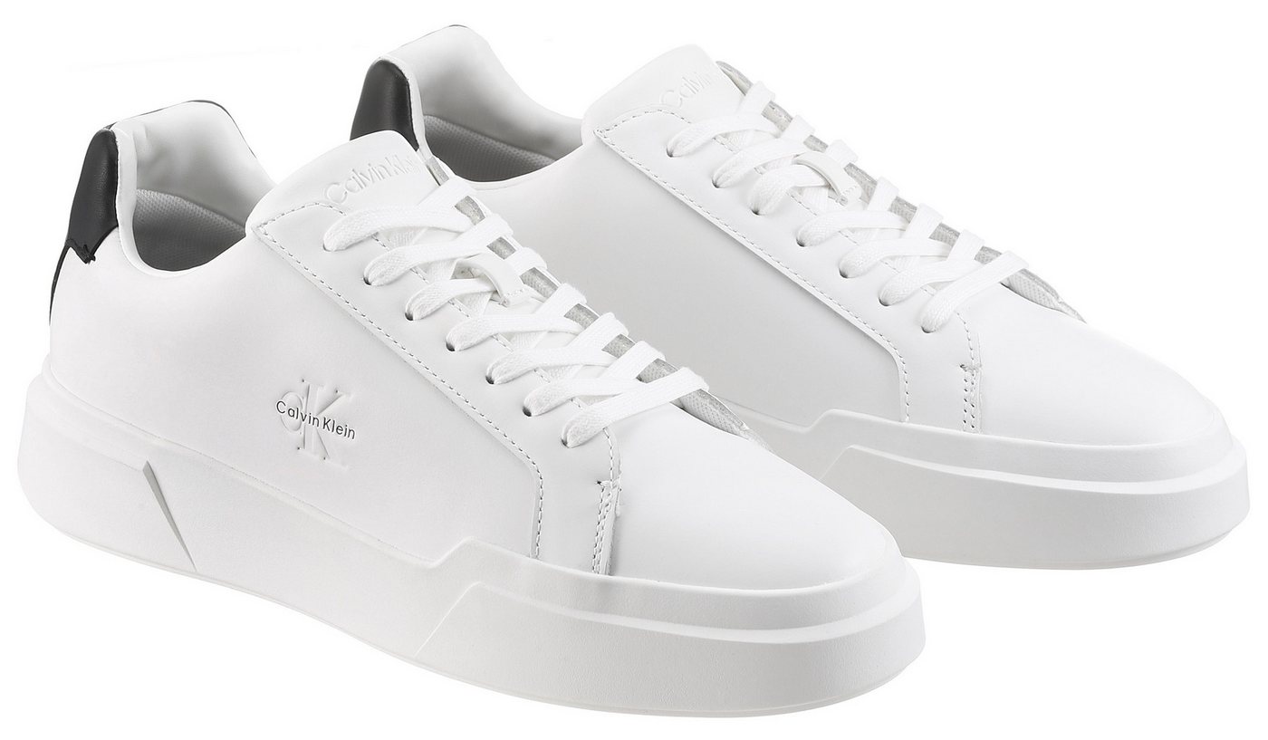 Calvin Klein Jeans CHUNKY CUPSOLE LACEUP LTH Sneaker Freizeitschuh, Halbschuh, Schnürer mit CK-Logoprägung