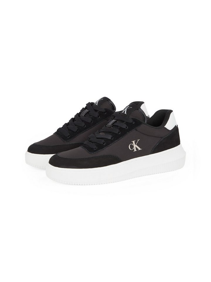 Calvin Klein Jeans CHUNKY CUPSOLE LOW MIX IN Sneaker, Freizeitschuh, Halbschuh, Schnürschuh mit CK Logo