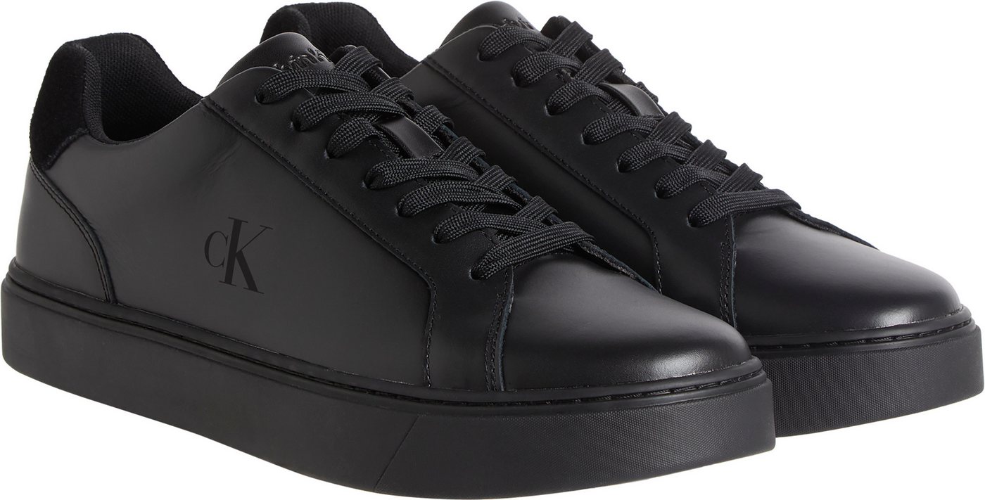 Calvin Klein Jeans CLASSIC CUPSOLE LACEUP LTH Sneaker Schnürschuh, Halbschuh, Freizeitschuh mit seitlichem CK-Logo