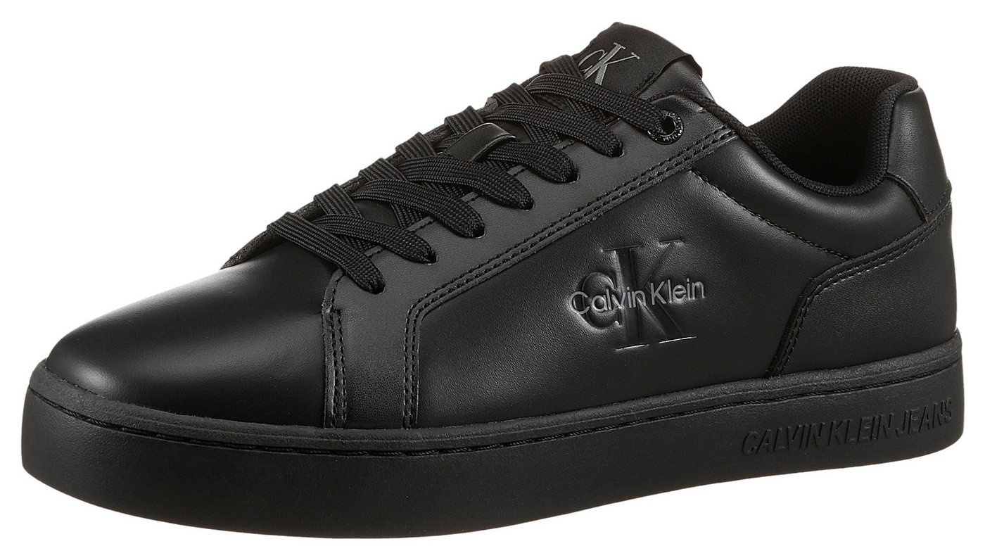 Calvin Klein Jeans CLASSIC CUPSOLE MONO LTH Sneaker Freizeitsneaker, Halbschuh, Schnürschuh in klassischer Optik