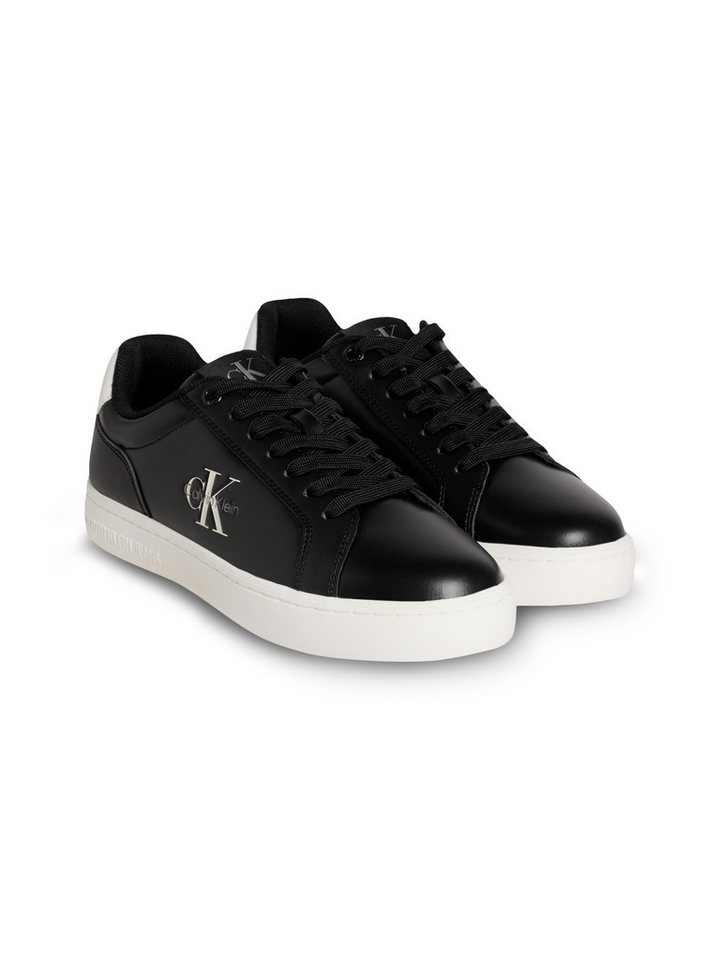 Calvin Klein Jeans CLASSIC CUPSOLE MONO LTH WN Plateausneaker Schnürschuh, Halbschuh, Freizeitschuh mit seitlichem Logo