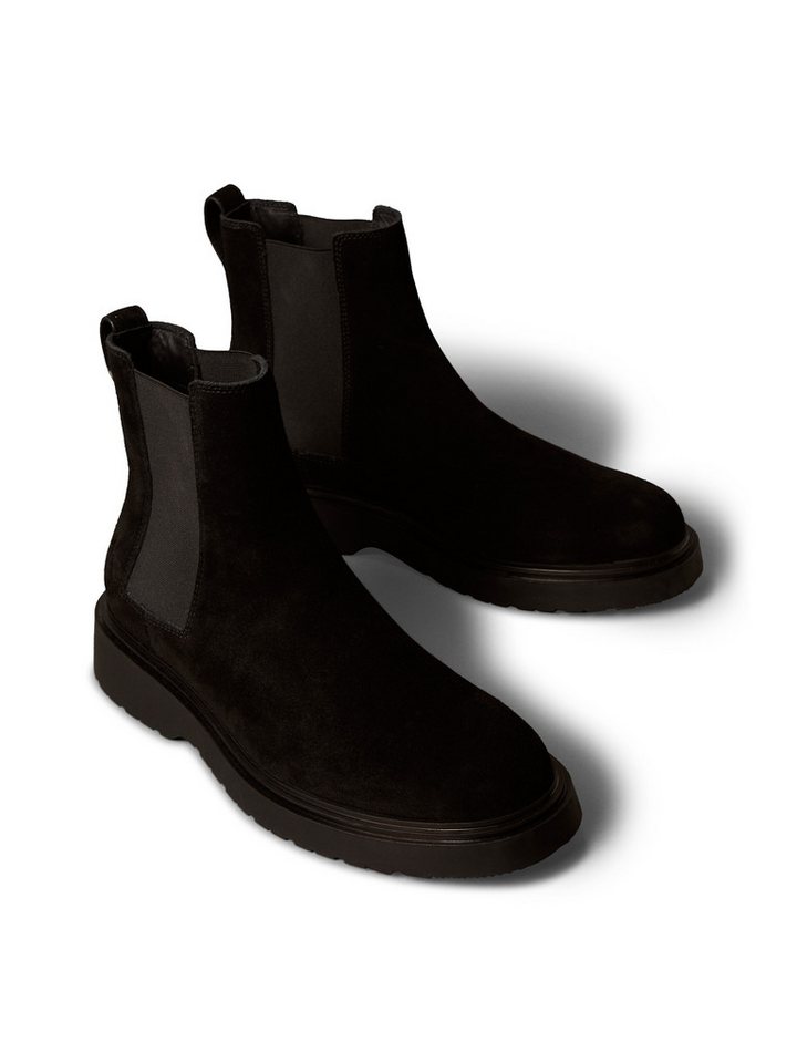Calvin Klein Jeans COMBAT ESS CHELSEA BOOT SU Chelseaboots Stiefelette, Schlupfboots, Profilsohle, mit Anziehlasche (schwarz)