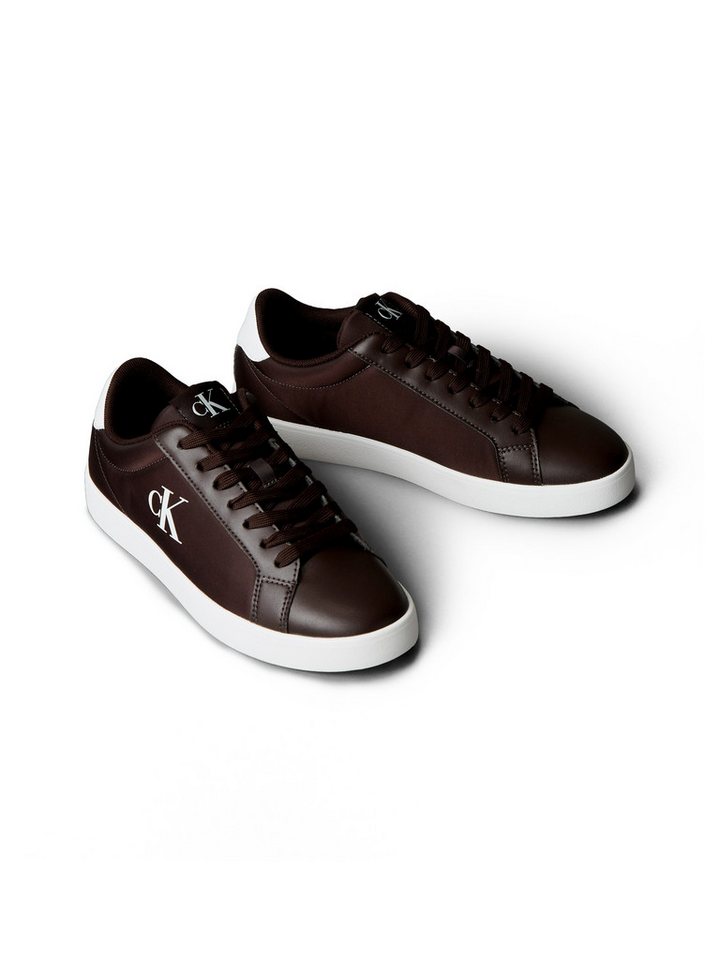 Calvin Klein Jeans CUPSOLE LACE UP PU MG Sneaker Schnürschuh, Halbschuh, Freizeitsneaker, Casual-Schnürer mit CK-Logo