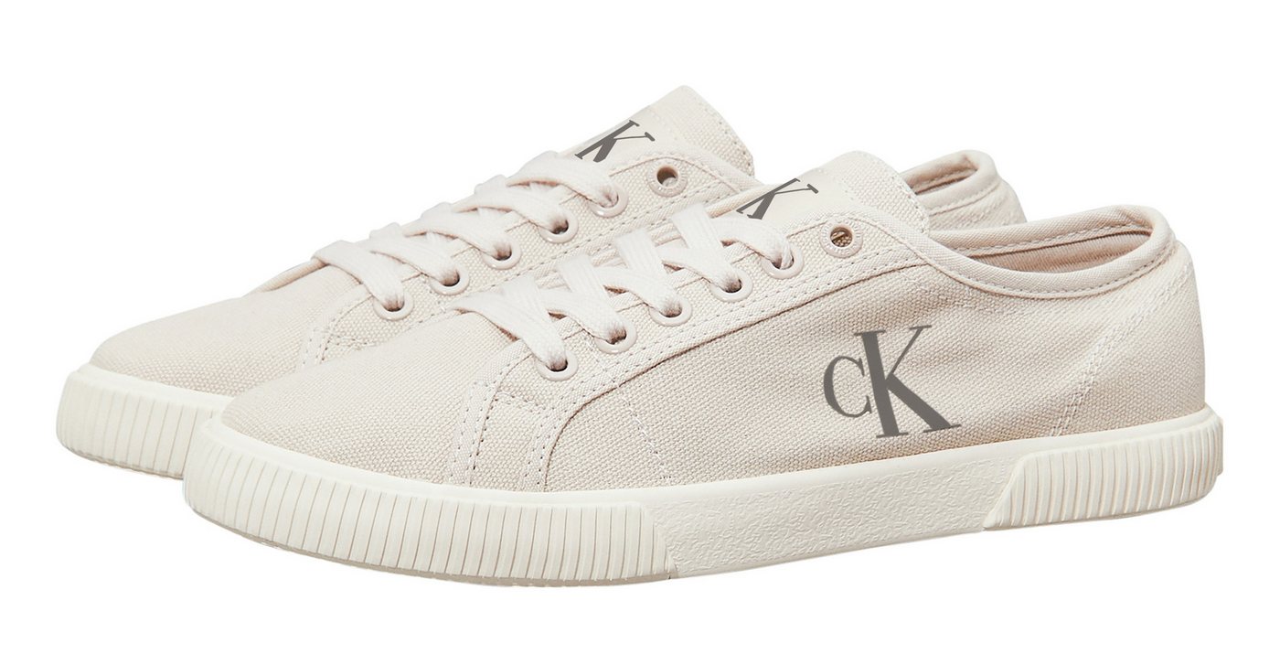 Calvin Klein Jeans ESS VULC LOW CV MG WN Sneaker Halbschuh, Freizeitschuh, Schnürschuh in Retro-Optik