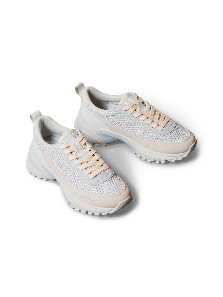Calvin Klein Jeans HIKE RUNNER LACE UP TECHMIX Sneaker Halbschuh, Freizeitschuh, Schnürschuh mit Profilsohle