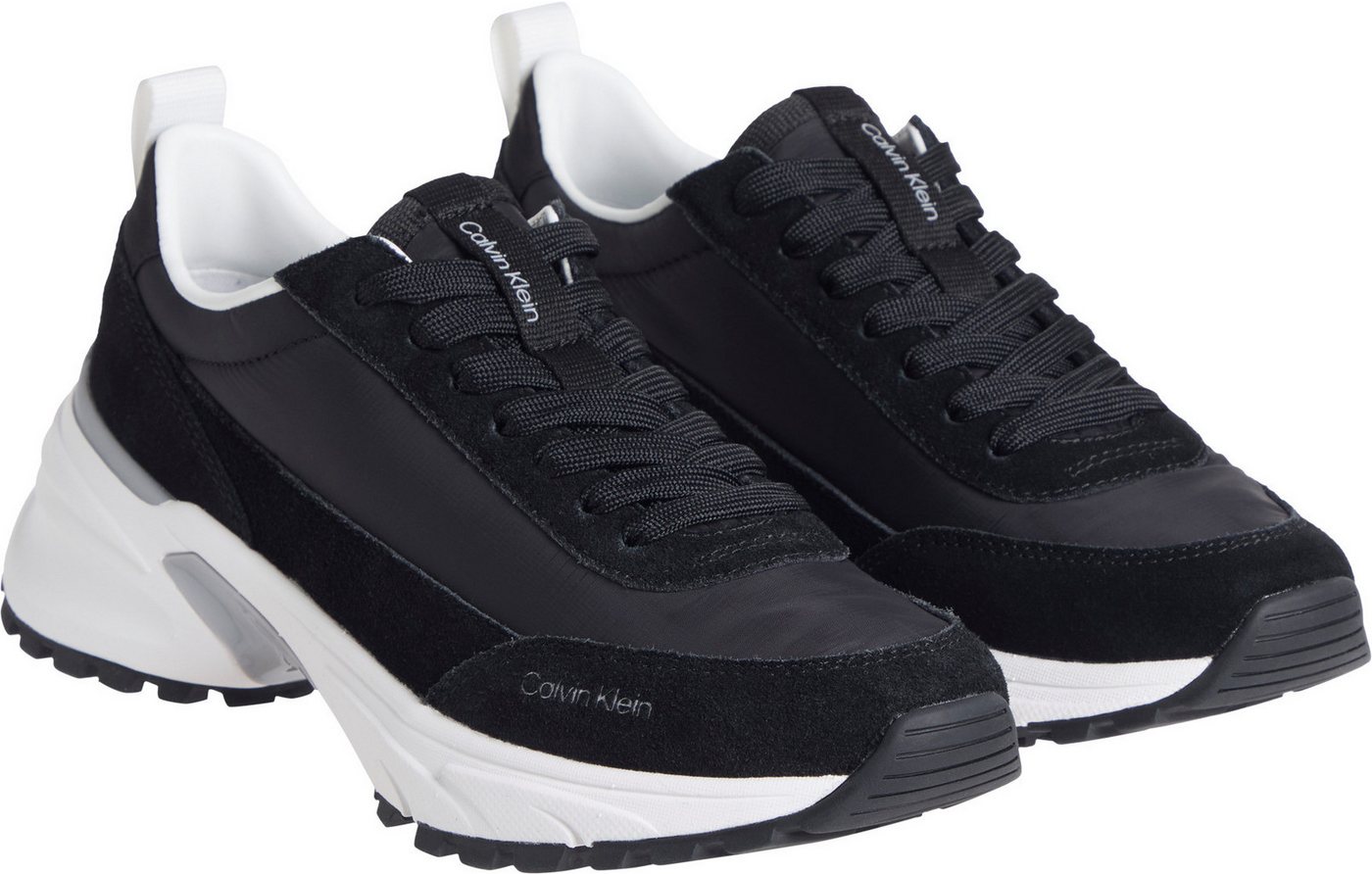 Calvin Klein Jeans HIKE RUNNER MG NYLON MIX Plateausneaker Freizeitschuh, Halbschuh, Schnürschuh mit Profilsohle